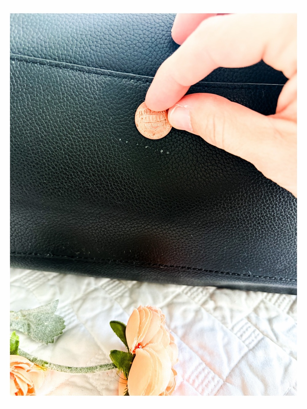 Coach Madison Phoebe Black Pebbled Leather Hobo Bag - Picture 7 of 13